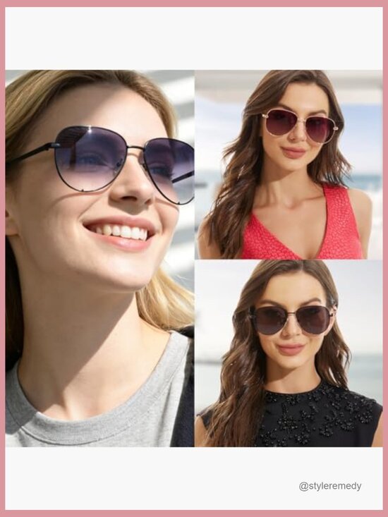 Polarized Metal Aviator Sunglasses UV400 Protection Oversized main image 5